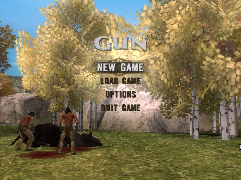 Gun (Windows) screenshot: Main title screen