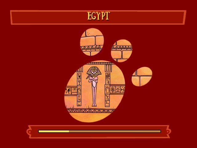 Pink Panther: Pinkadelic Pursuit (Windows) screenshot: Pink: What kind of explorer would my uncle be without having ever stepped on Egypt?