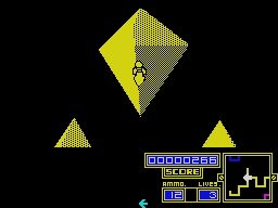 I, of the Mask (ZX Spectrum) screenshot: Crystals