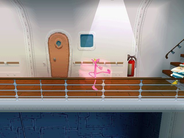 Pink Panther: Pinkadelic Pursuit (Windows) screenshot: Pink: eat my super-spinning attack >D