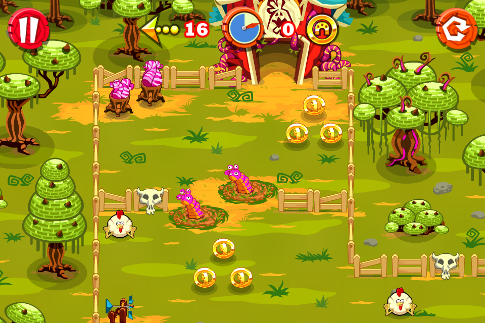 Rolling Ranch (iPhone) screenshot: Another level