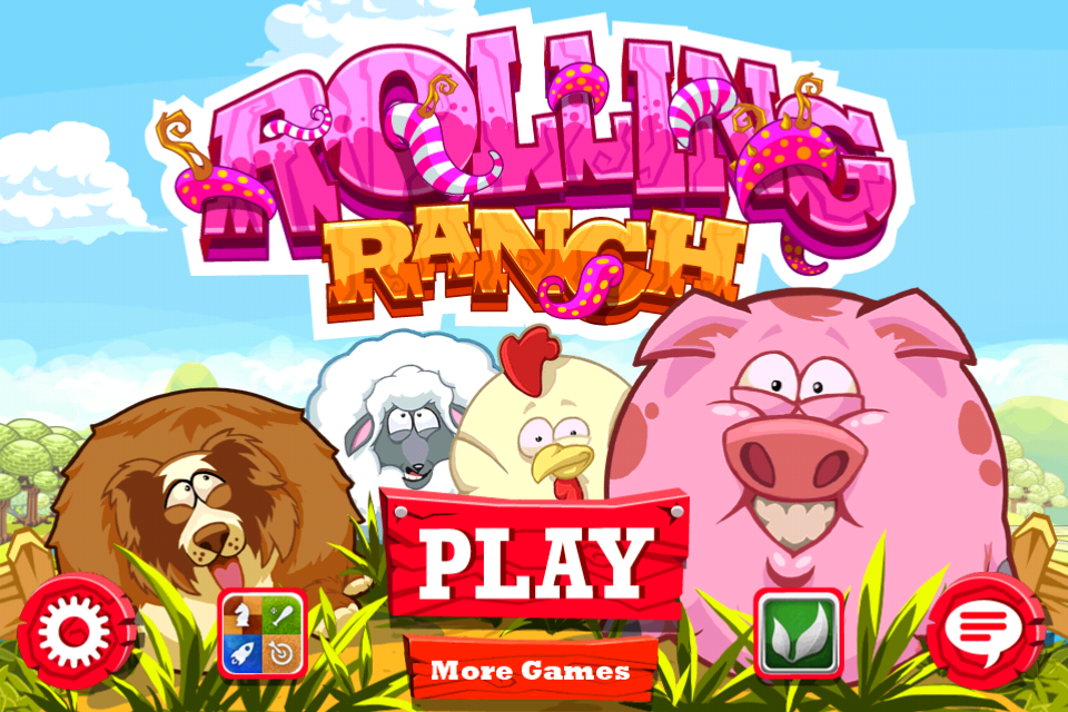 Rolling Ranch (iPhone) screenshot: Main menu