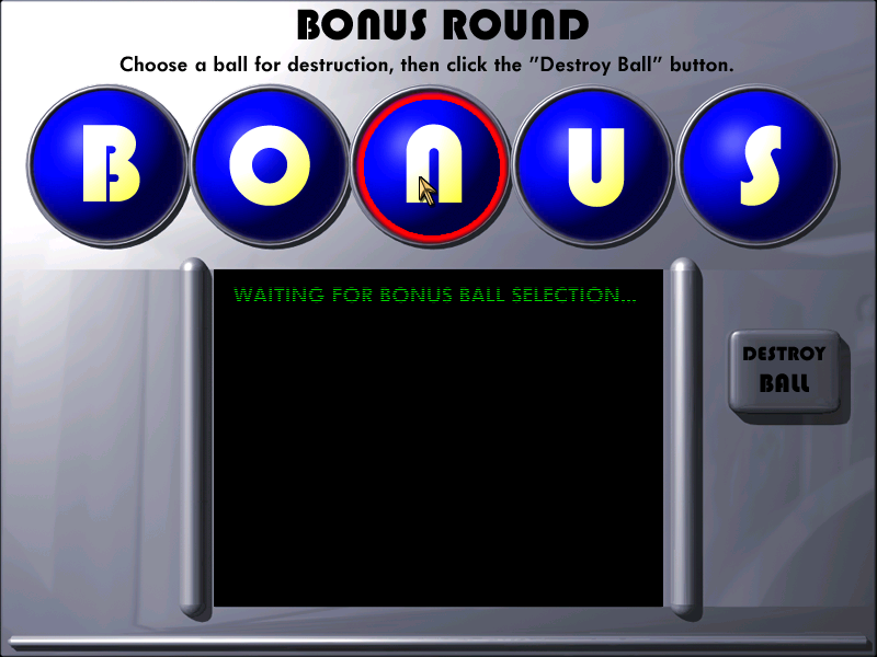 Reel Deal Slots 2nd Vol. (Windows) screenshot: Video bingo bonus game