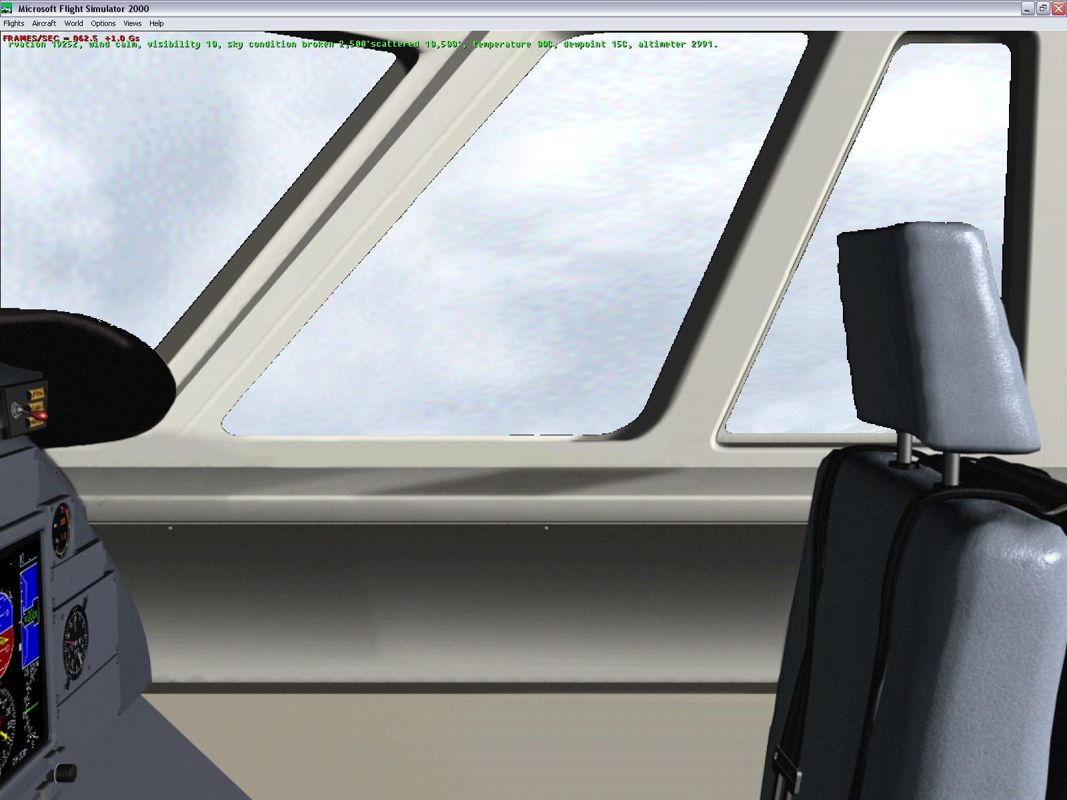 Executive (Windows) screenshot: The Cessna Citation X, one if the in cabin views