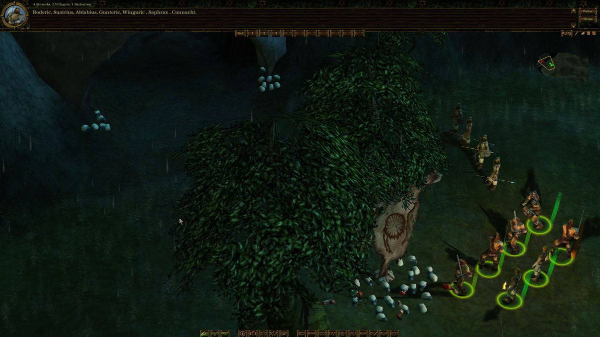 Myth III: The Wolf Age (Windows) screenshot: A myrkridian den.