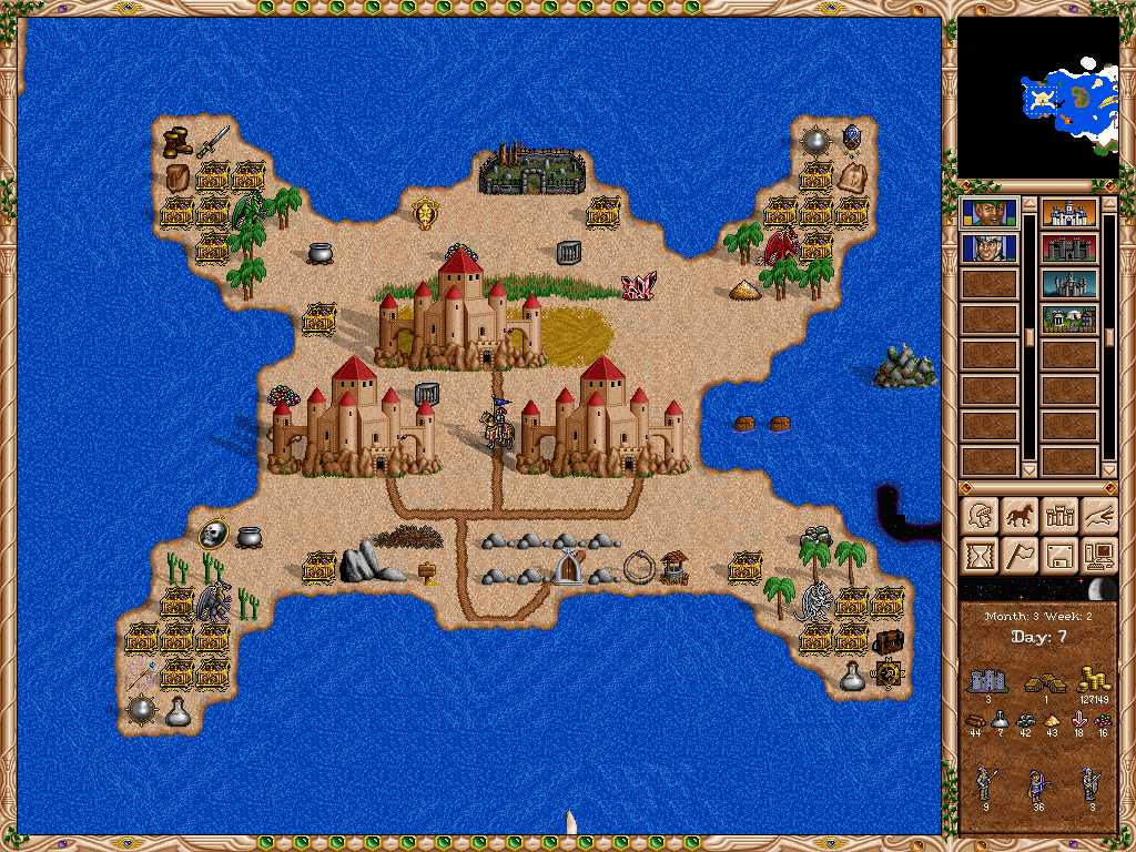 iHeroes (iPad) screenshot: Treasure island