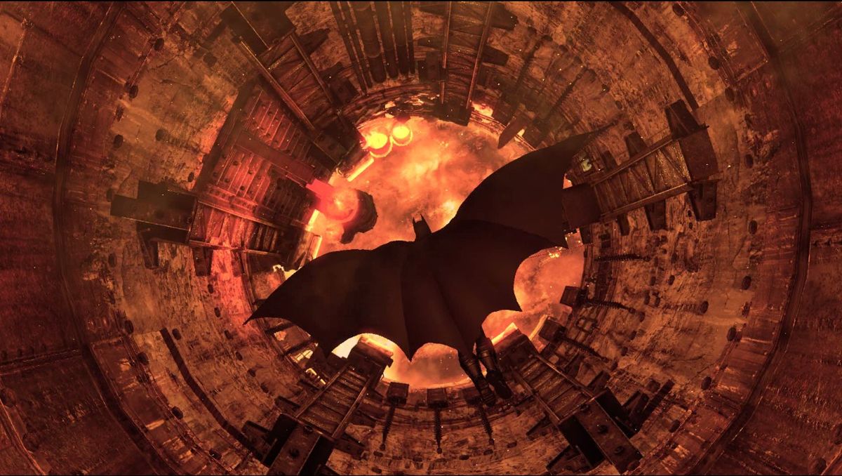 Batman: Arkham City (Windows) screenshot: The Dark Knight Descends
