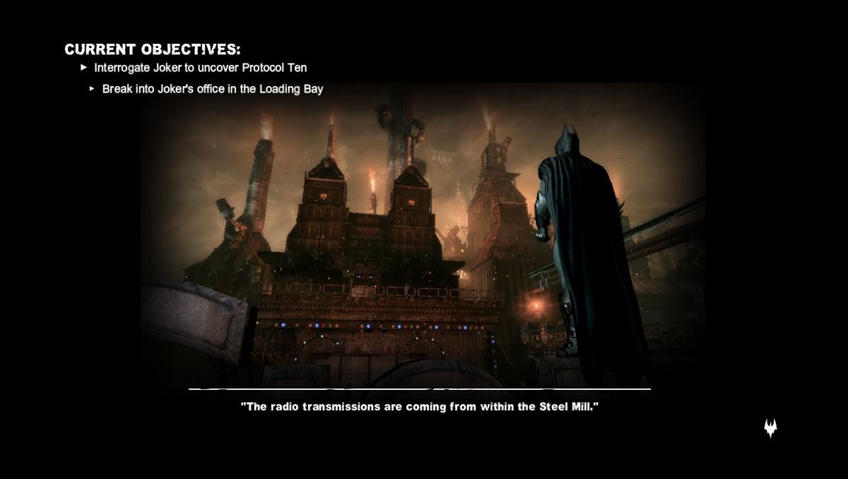 Batman: Arkham City (Windows) screenshot: Typical loading screen