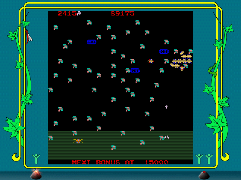 Screenshot of Millipede (Windows, 1982) - MobyGames