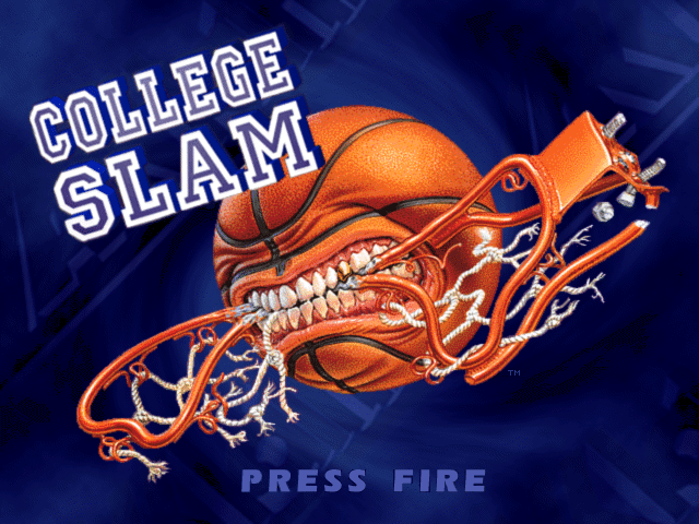 College Slam (DOS) screenshot: title