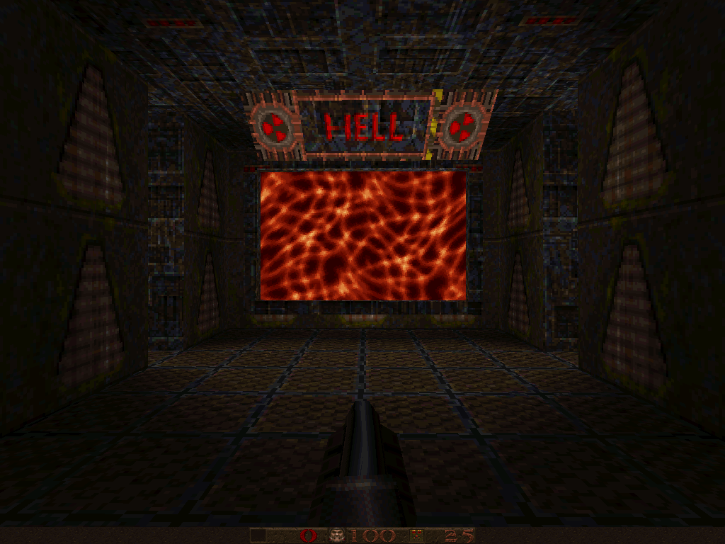 Abyss of Pandemonium (DOS) screenshot: This place is trouble.