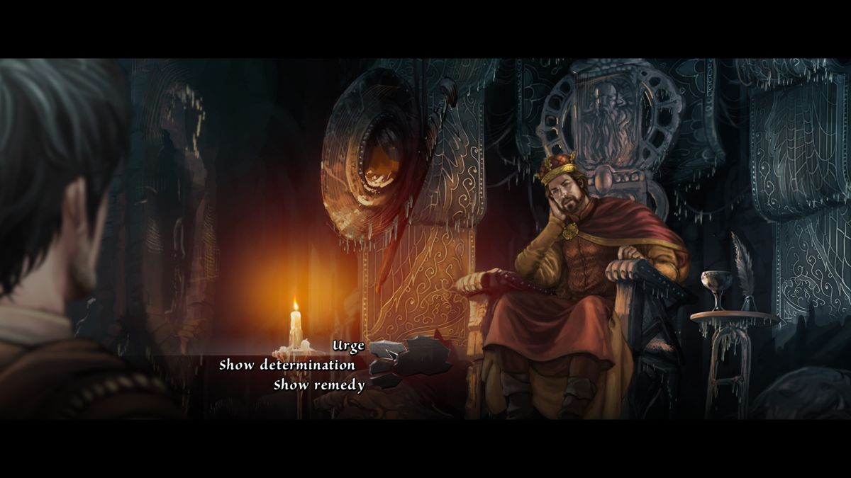 The Dark Eye: Chains of Satinav (Windows) screenshot: Audience with the king Efferdan