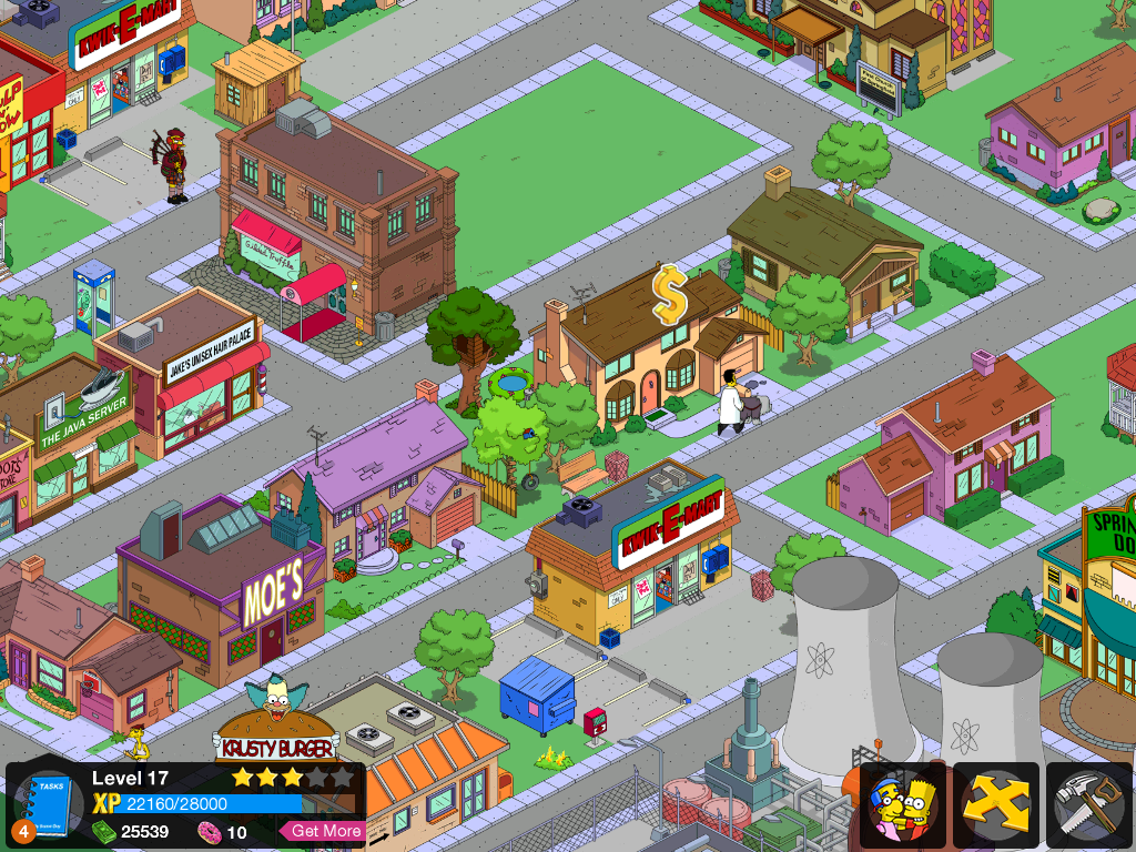 Screenshot of The Simpsons: Tapped Out (iPad, 2012) - MobyGames