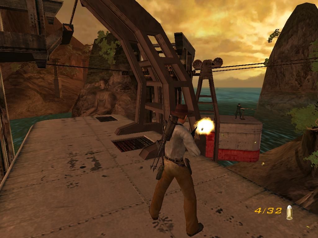 Screenshot Of Indiana Jones And The Emperors Tomb Windows 2003 Mobygames 