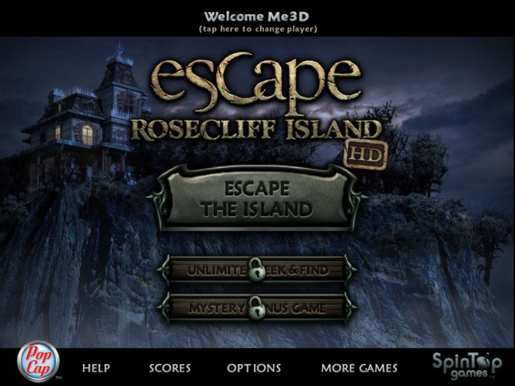 Escape Rosecliff Island (iPad) screenshot: Title