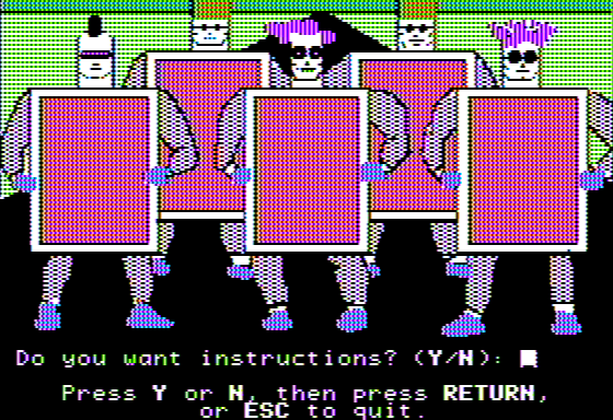 Microzine #19 (Apple II) screenshot: Malice in Wonderland - The Queen's Guardsmen