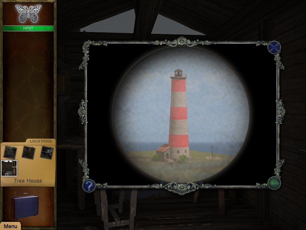 Strange Cases: The Tarot Card Mystery (iPad) screenshot: Telescope clues lighthouse