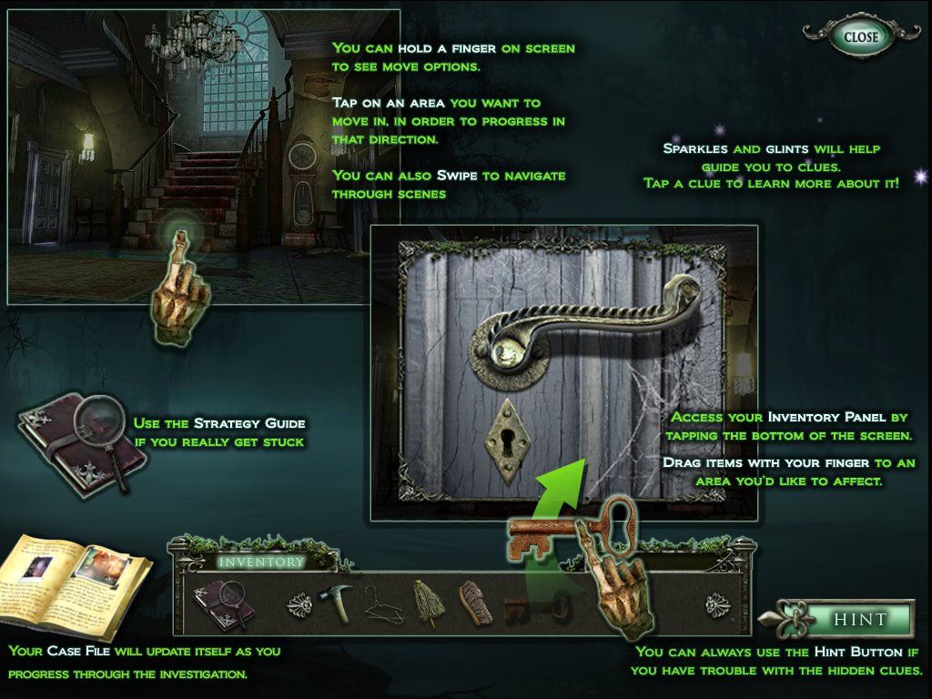 Mystery Case Files: 13th Skull (Collector's Edition) (iPad) screenshot: Collector's Edition features and help