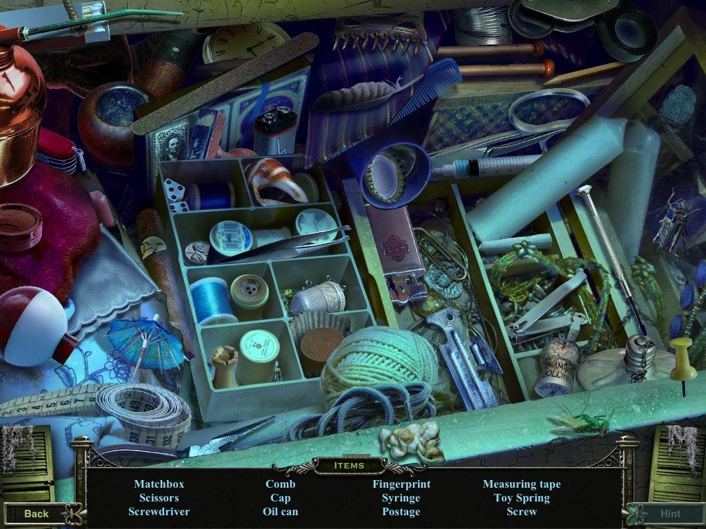 Mystery Case Files: 13th Skull (Collector's Edition) (iPad) screenshot: Closest - objects