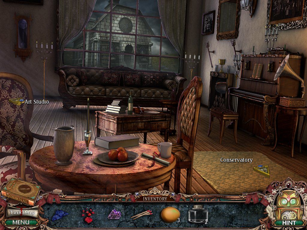 Victorian Mysteries: Woman in White (iPad) screenshot: Parlor