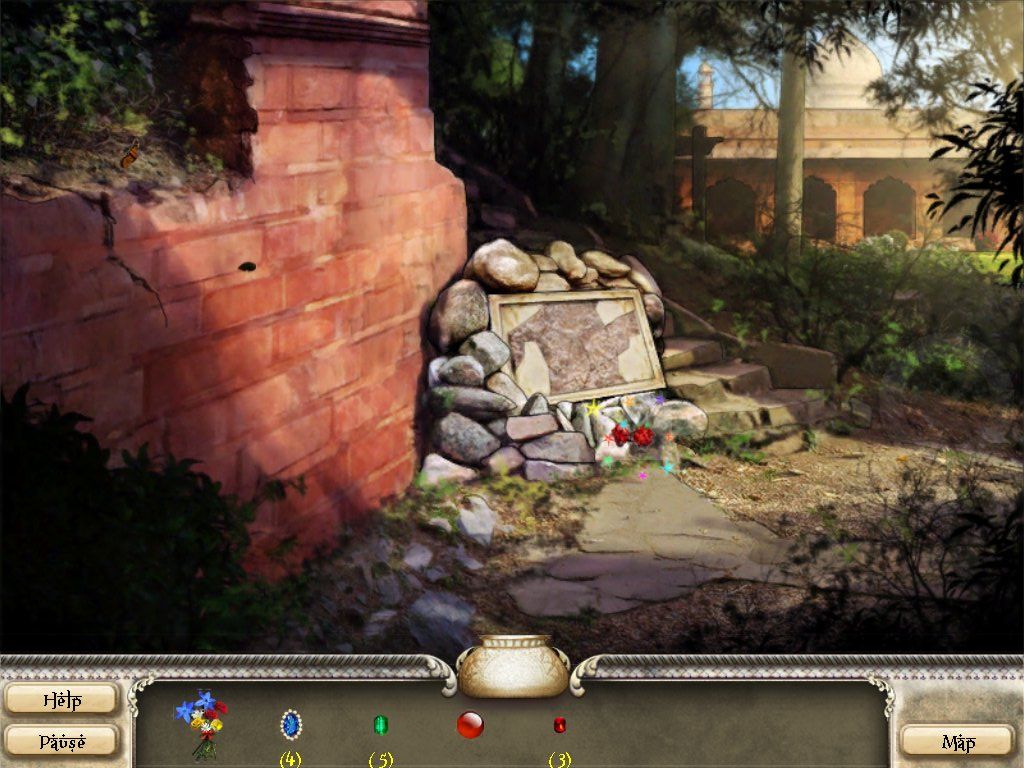 Romancing the Seven Wonders: Taj Mahal (iPad) screenshot: Stone Wall