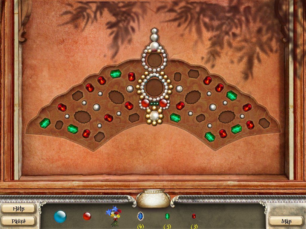 Romancing the Seven Wonders: Taj Mahal (iPad) screenshot: Jewel Wall mini puzzle