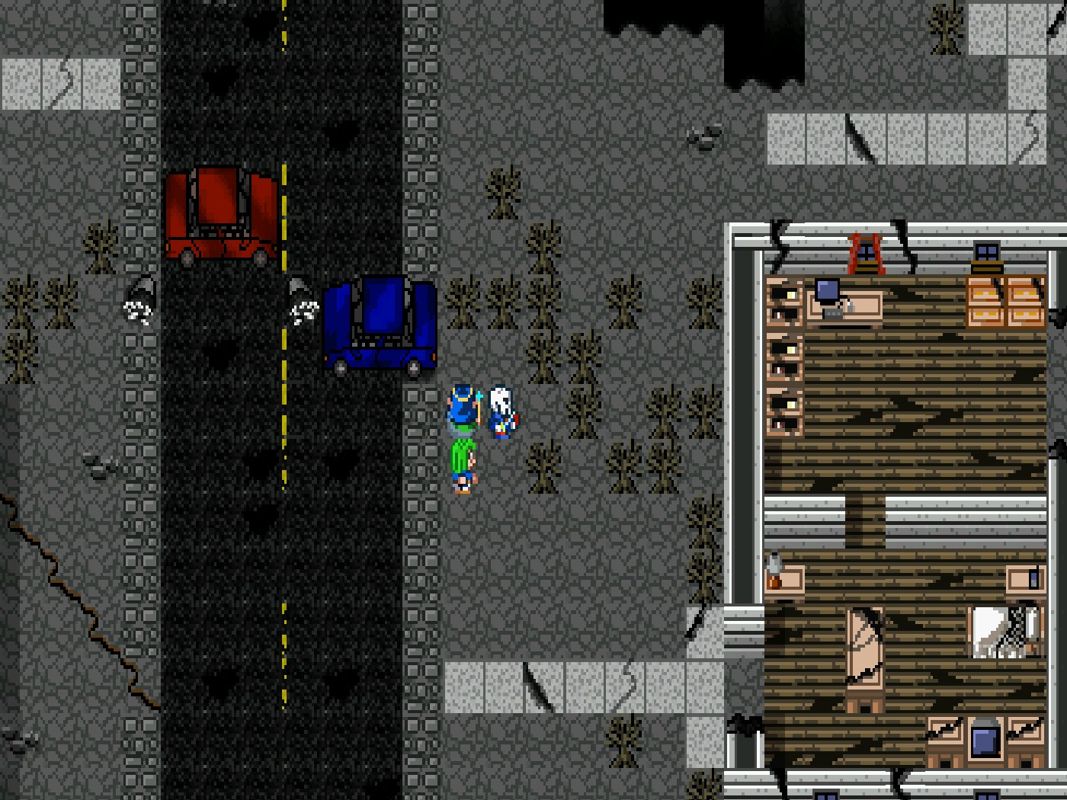 Breath of Death VII: The Beginning (Windows) screenshot: Ruins of the city
