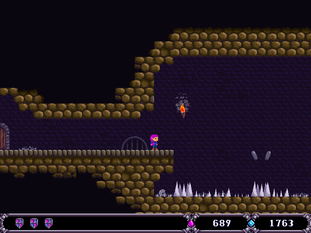 Jasper's Journeys (Windows) screenshot: What indie platformer would be complete without spikes to jump over?