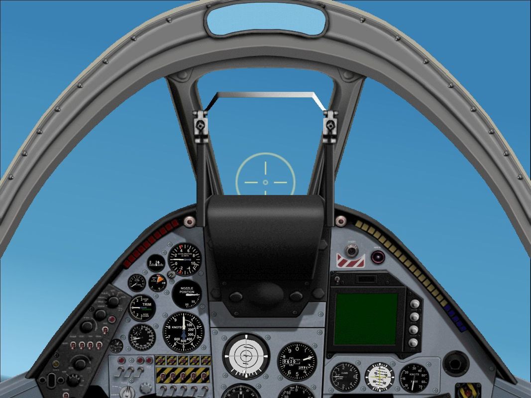 Harrier Jump Jet (Windows) screenshot: The Royal Navy Sea Harrier FRS.1 cockpit