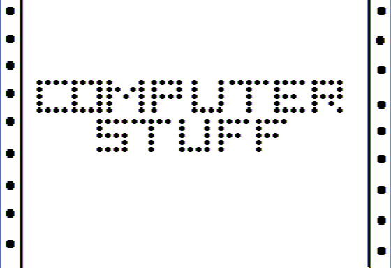 Microzine #19 (Apple II) screenshot: Computer Stuff