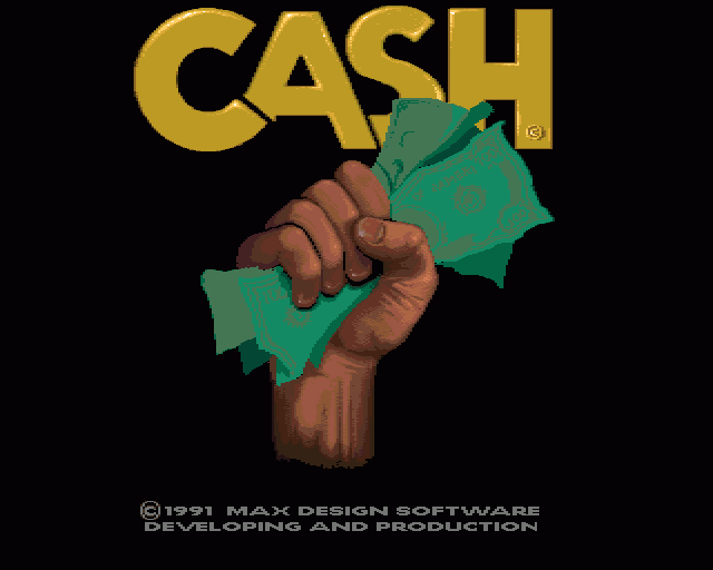 Cash (Amiga) screenshot: Title screen