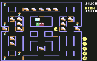 Super Pac-Man (Commodore 64) screenshot: Stage 6