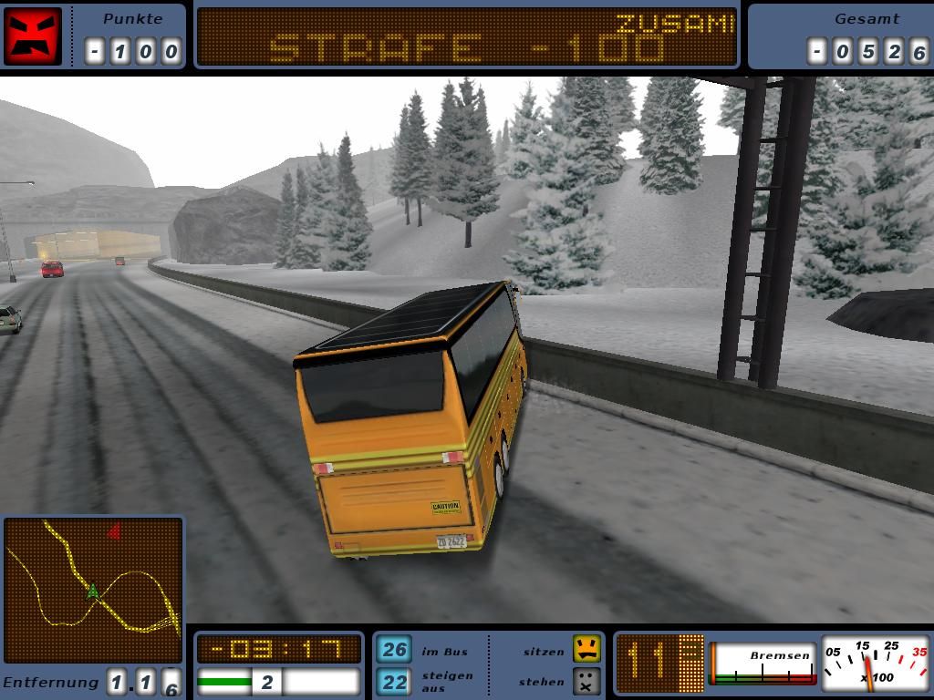Bus Driver (Windows) screenshot: Crash