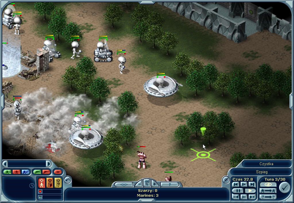 Laser Squad: Nemesis (Windows) screenshot: Grey's forces