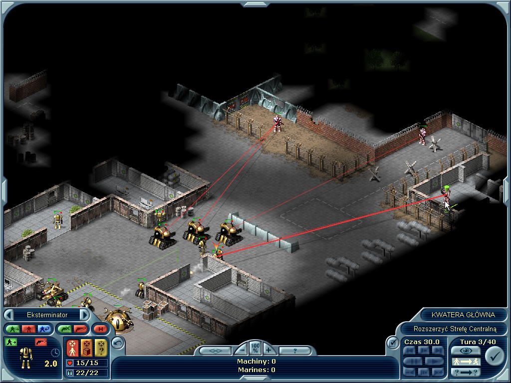 Laser Squad: Nemesis (Windows) screenshot: Machines forces