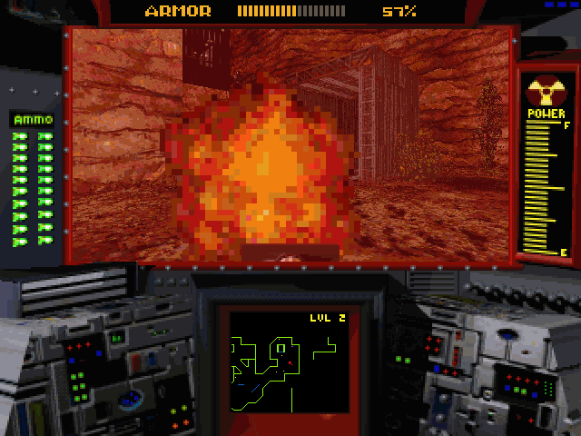 CyberMage: Darklight Awakening (Demo Version) (DOS) screenshot: ...and it fires back!