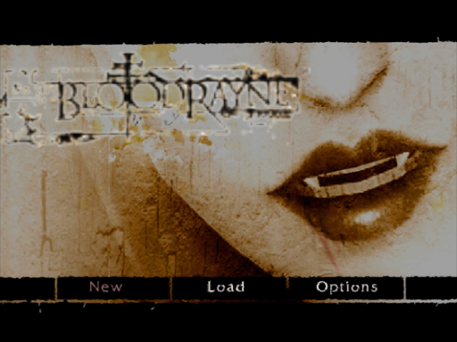 BloodRayne (GameCube) screenshot: Main menu