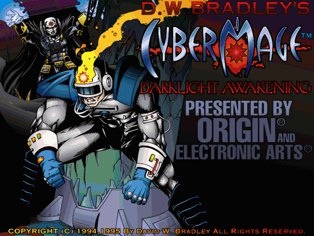 CyberMage: Darklight Awakening (Demo Version) (DOS) screenshot: Title screen (SVGA)