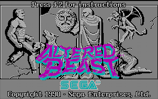 Screenshot of Altered Beast (DOS, 1988) - MobyGames