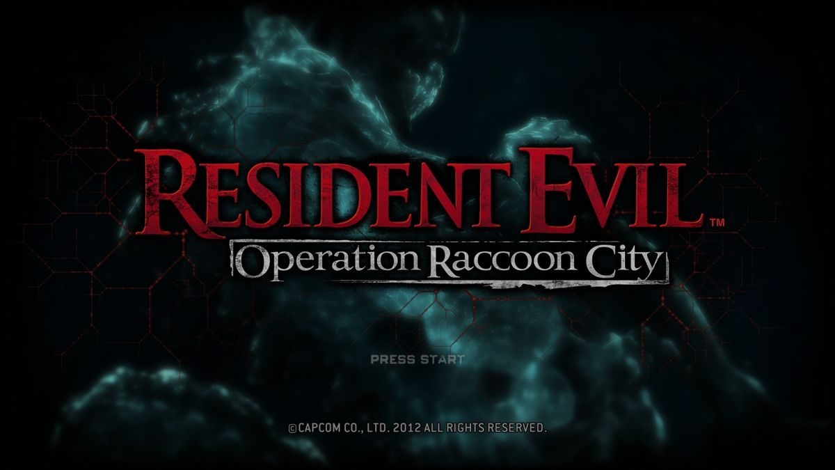 Resident Evil: Operation Raccoon City (PlayStation 3) screenshot: Start screen