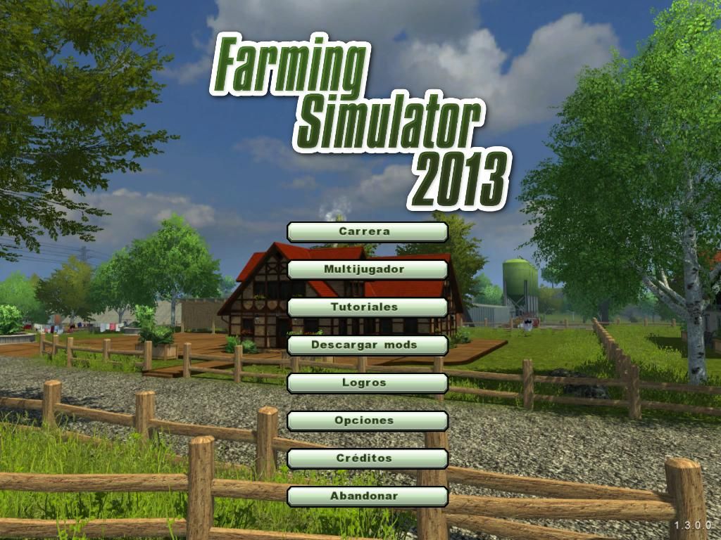 Farming Simulator 2013 (Windows) screenshot: Title screen
