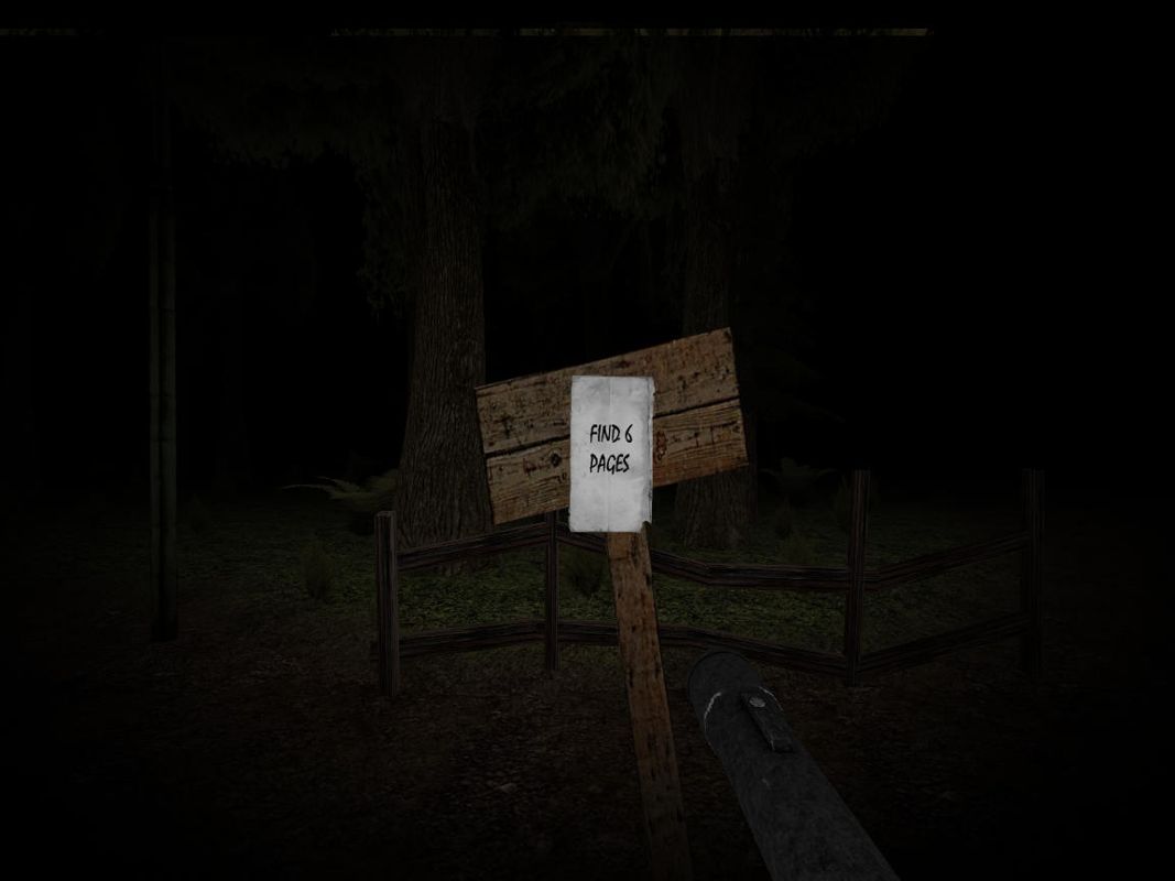 Slender's Woods (Windows) screenshot: Page collecting mode
