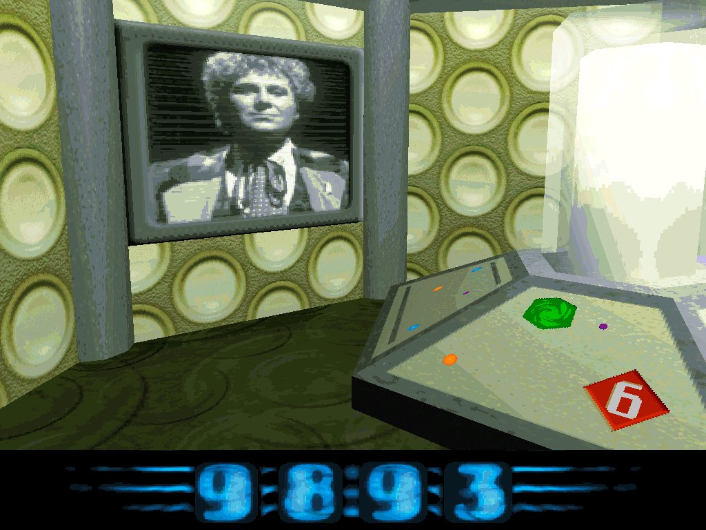 Doctor Who: Destiny of the Doctors (Windows) screenshot: The sixth Doctor, played by Colin Baker.