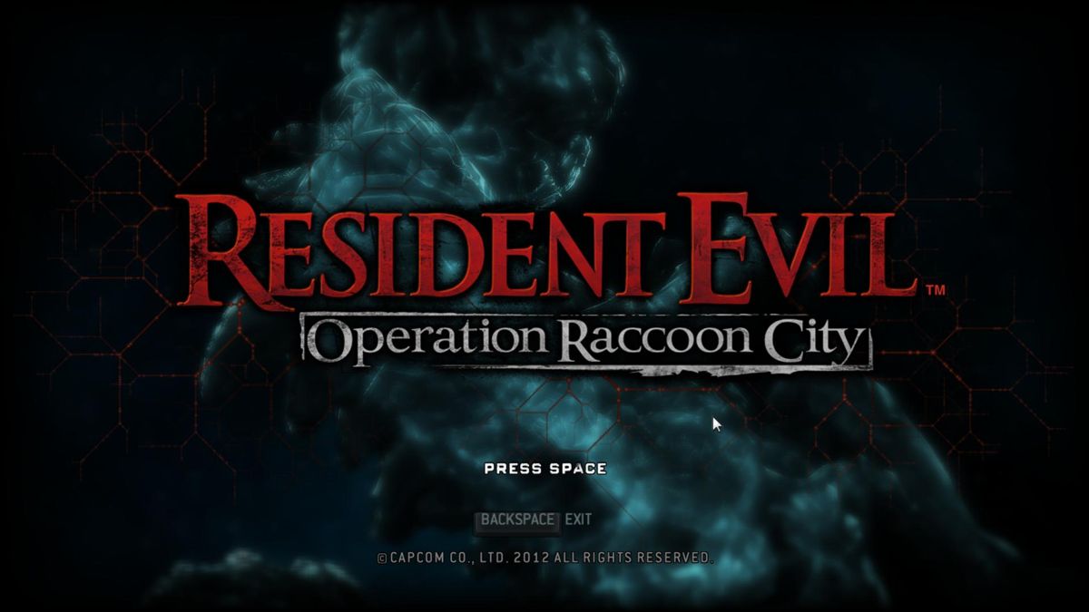 Resident Evil: Operation Raccoon City (Windows) screenshot: Start screen.