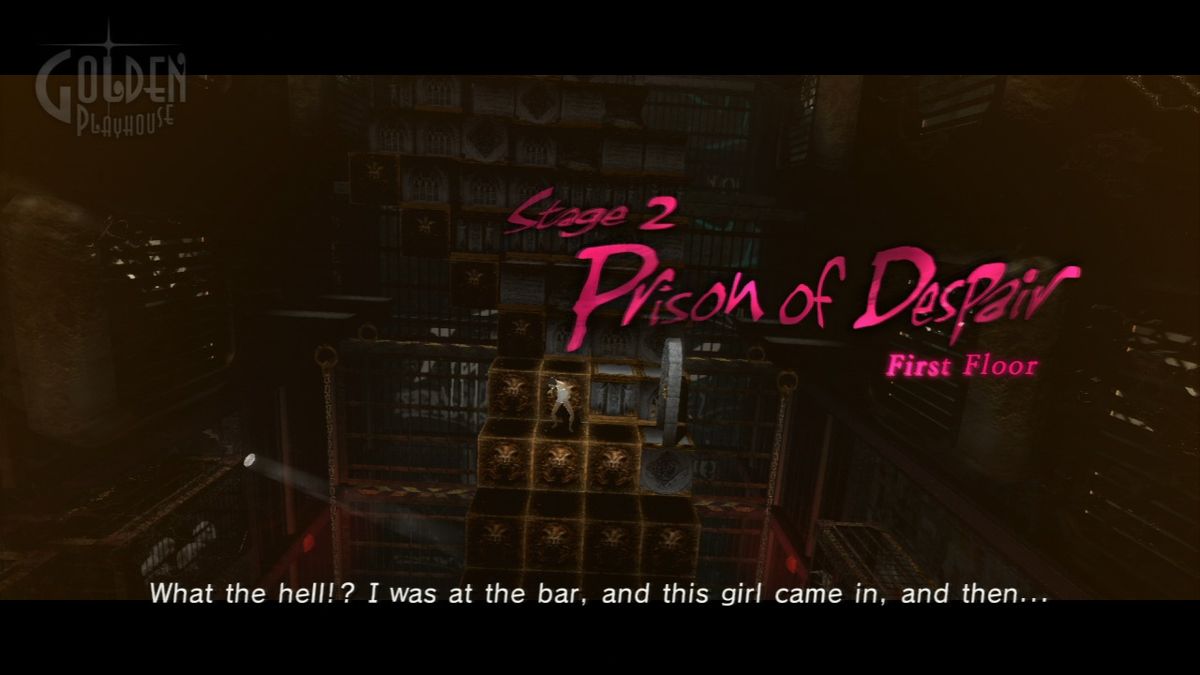 Catherine (PlayStation 3) screenshot: Each stage is made up of several floors and you will be chased by the boss at the end of each stage.