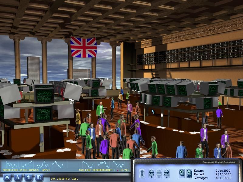 Wall $treet Trader 2001 (Windows) screenshot: stock market