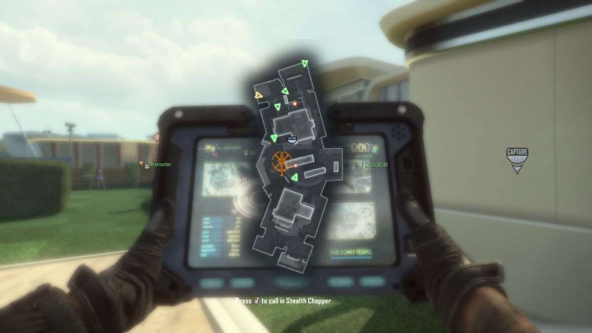 Call of Duty: Black Ops II (Windows) screenshot: Calling in a chopper.