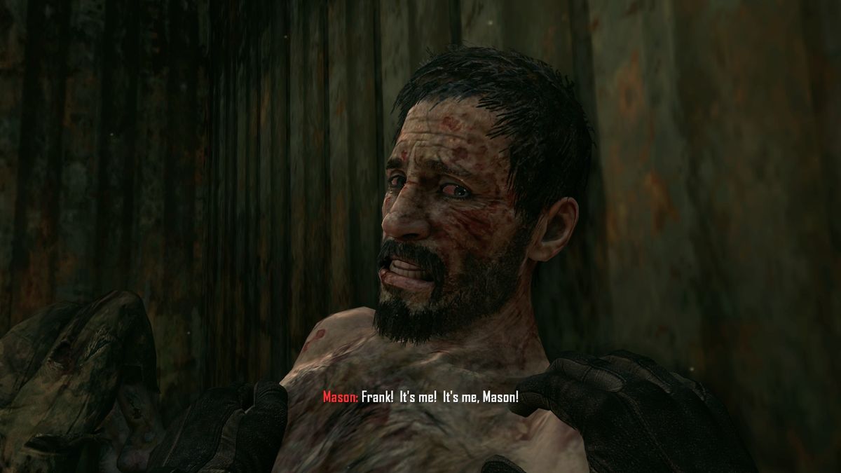 Call of Duty: Black Ops II (Windows) screenshot: Woods. He's been to hell and back.