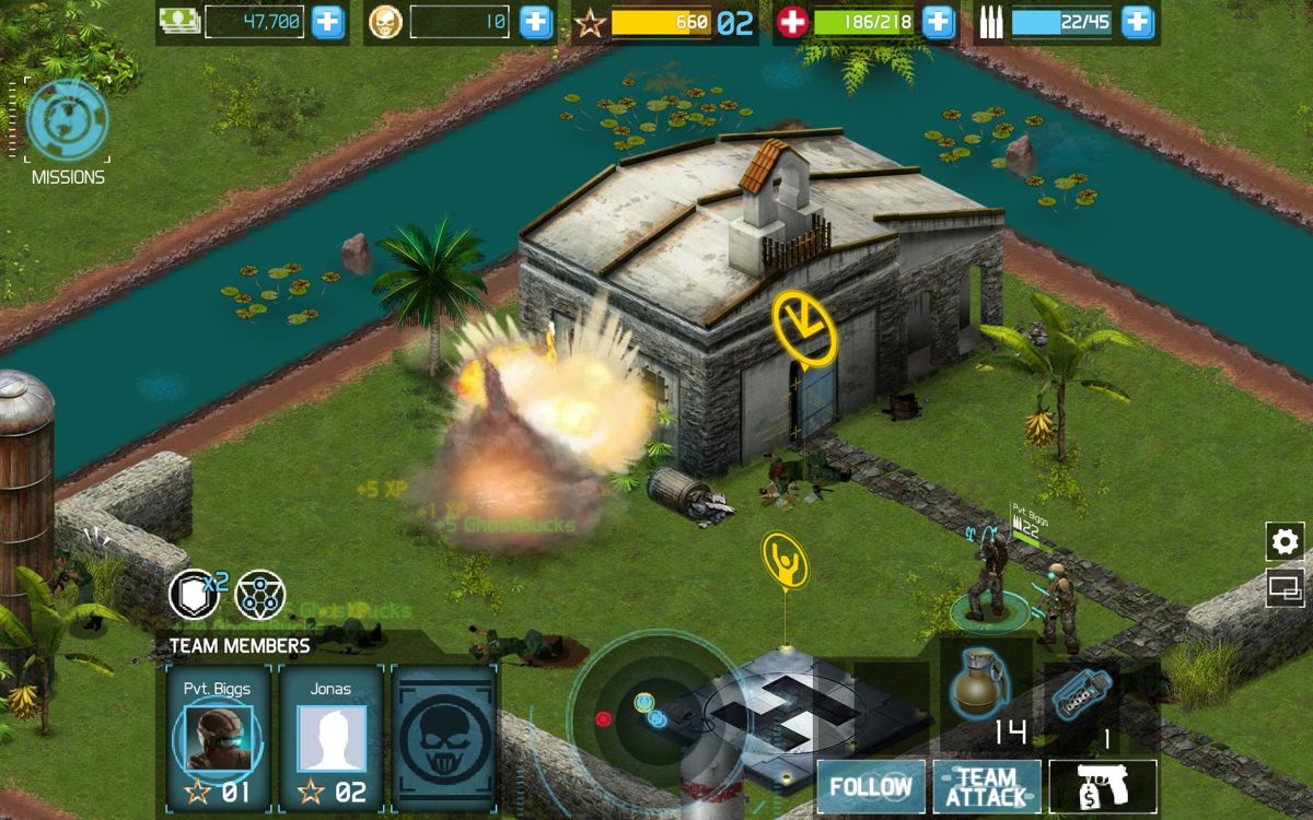 Tom Clancy's Ghost Recon: Commander (Browser) screenshot: Boom!