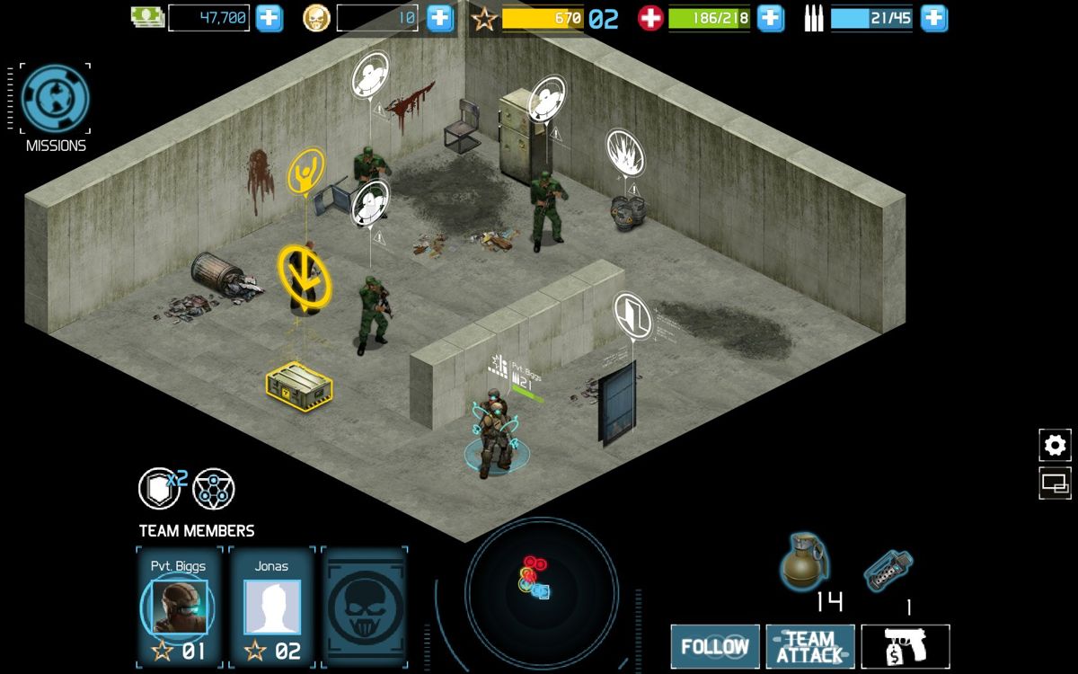 Tom Clancy's Ghost Recon: Commander (Browser) screenshot: Entering a house.